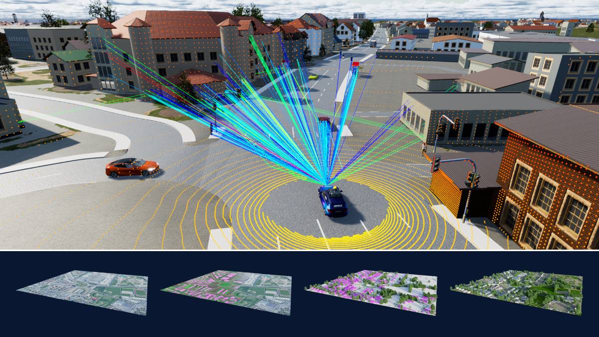 Validating sensors and algorithms for applications of autonomous driving in extensive 3-D environments
